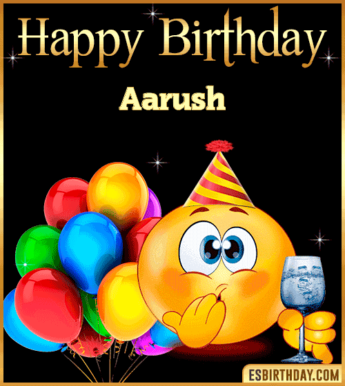 Funny Birthday gif Aarush
