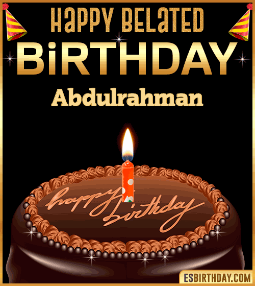Belated Birthday Gif Abdulrahman
