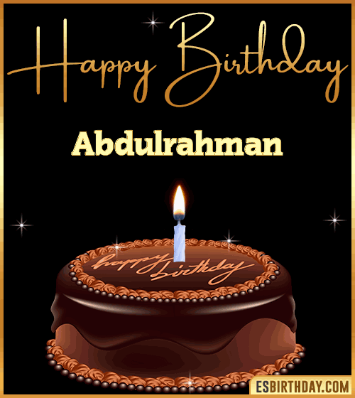 chocolate birthday cake Abdulrahman
