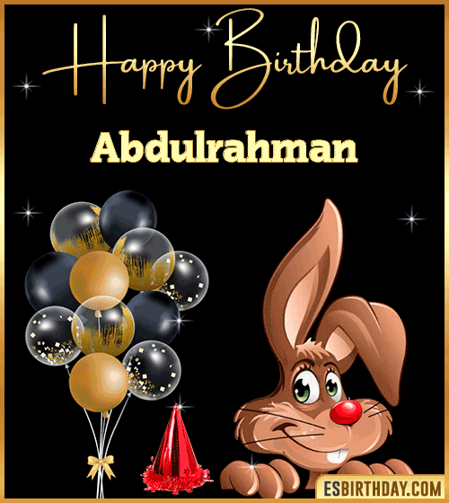 Happy Birthday gif Animated Funny Abdulrahman
