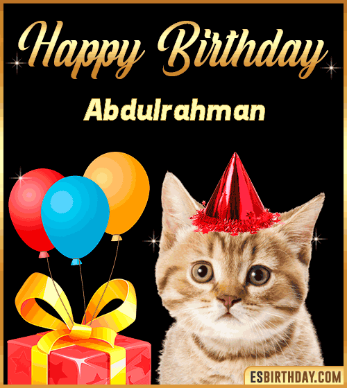 Happy Birthday gif Funny Abdulrahman
