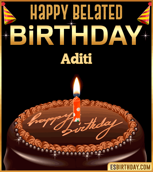 Belated Birthday Gif Aditi
