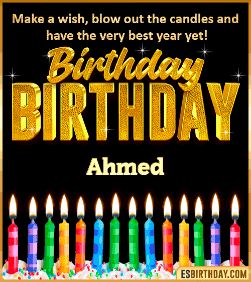 Happy Birthday Wishes Ahmed
