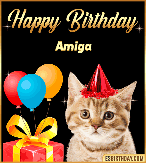 Happy Birthday gif Funny Amiga