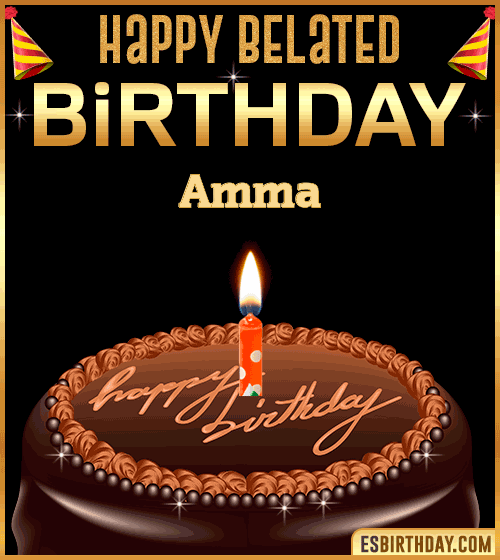 Belated Birthday Gif Amma
