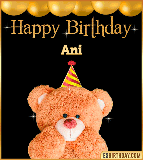 Happy Birthday Wishes for Ani
