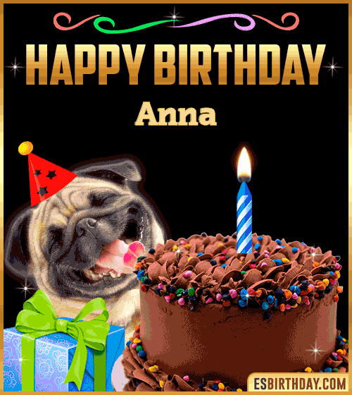Gif Funny Happy Birthday Anna
