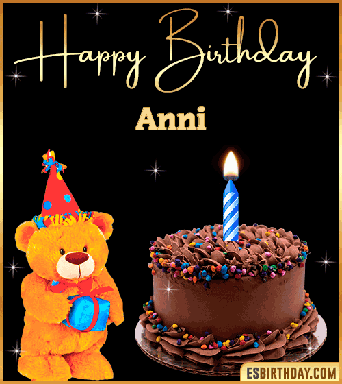 Happy Birthday Wishes gif Anni
