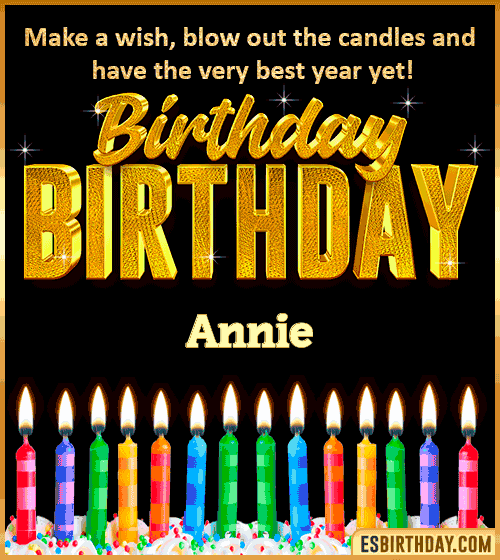 Happy Birthday Wishes Annie
