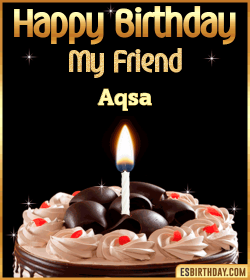 Happy Birthday my Friend Aqsa

