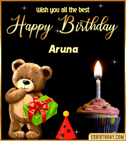 Gif Happy Birthday Aruna
