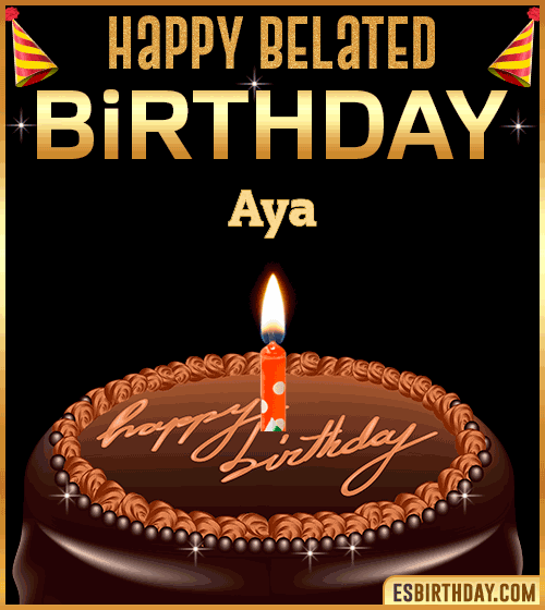 Belated Birthday Gif Aya
