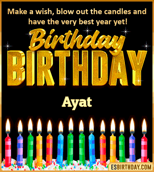 Happy Birthday Wishes Ayat
