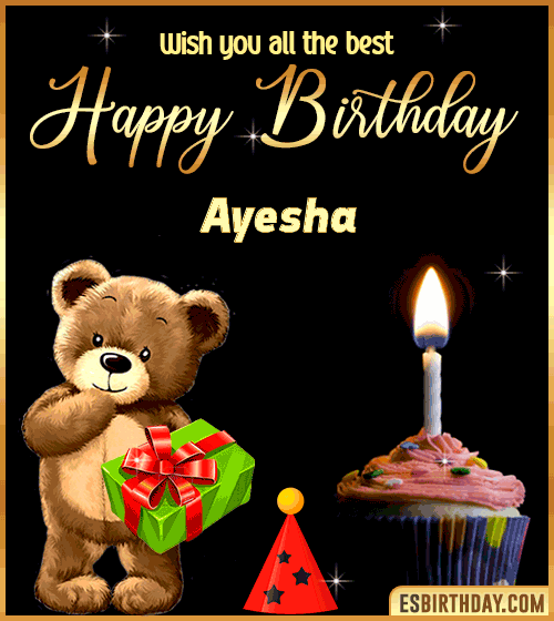 Gif Happy Birthday Ayesha
