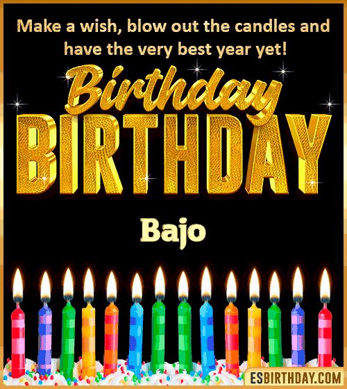 Happy Birthday Wishes Bajo
