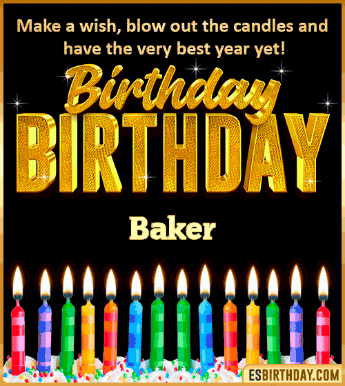 Happy Birthday Wishes Baker
