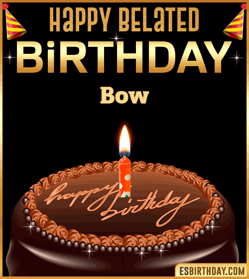 Belated Birthday Gif Bow
