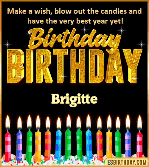 Happy Birthday Wishes Brigitte

