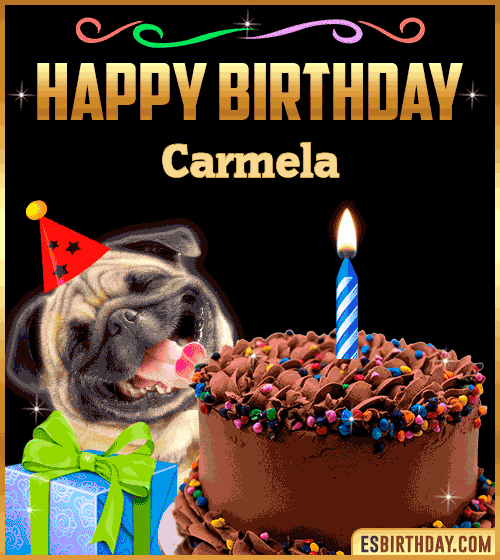 Gif Funny Happy Birthday Carmela
