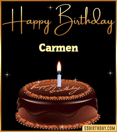 chocolate birthday cake Carmen
