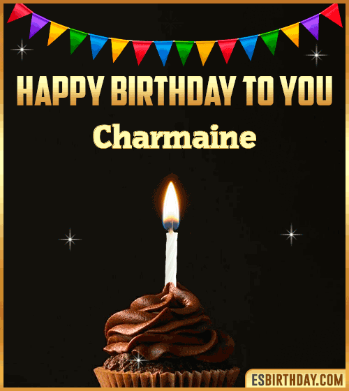 Happy Birthday to you Charmaine

