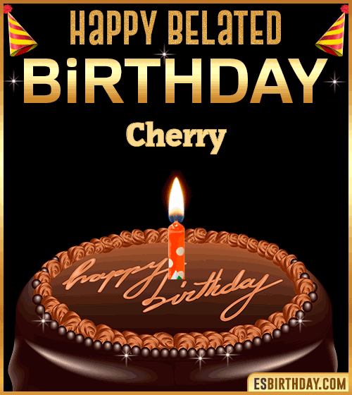 Belated Birthday Gif Cherry

