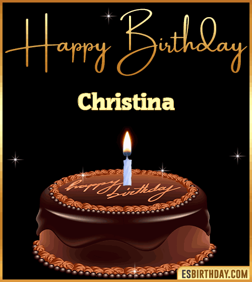 chocolate birthday cake Christina
