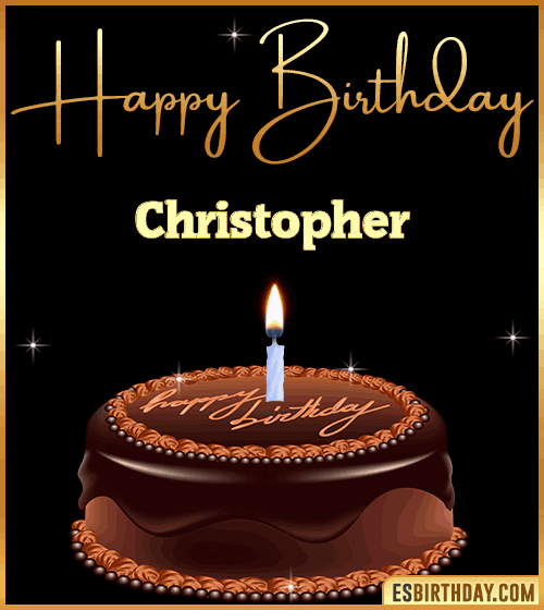 chocolate birthday cake Christopher
