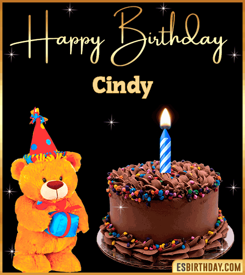Happy Birthday Wishes gif Cindy
