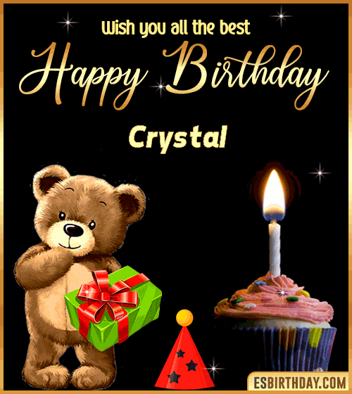 Gif Happy Birthday Crystal
