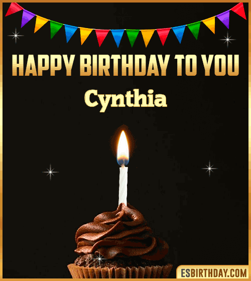 Happy Birthday to you Cynthia
