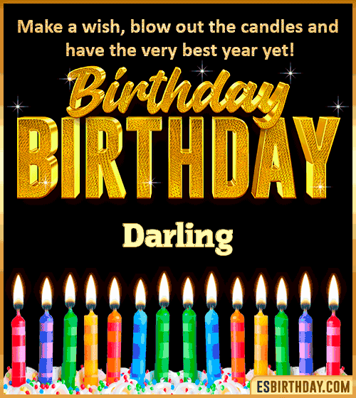 Happy Birthday Wishes Darling
