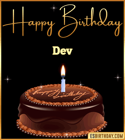 chocolate birthday cake Dev
