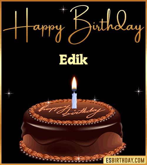 chocolate birthday cake Edik
