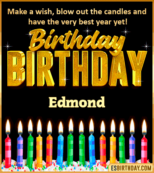 Happy Birthday Wishes Edmond

