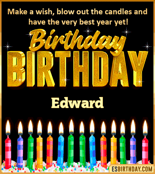Happy Birthday Wishes Edward
