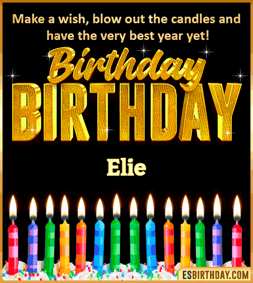 Happy Birthday Wishes Elie

