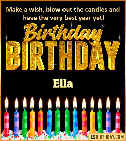 Happy Birthday Wishes Ella
