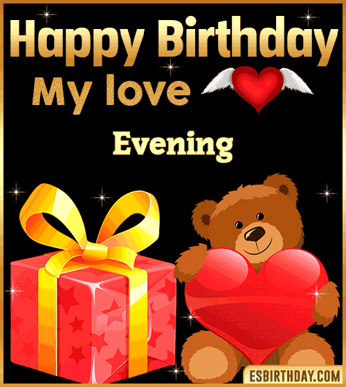 Gif happy Birthday my love Evening
