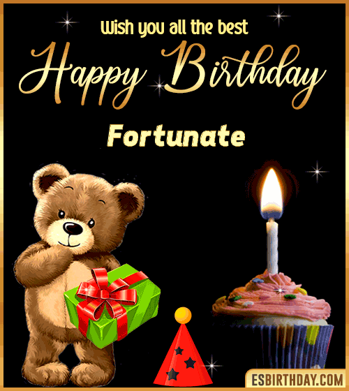 Gif Happy Birthday Fortunate
