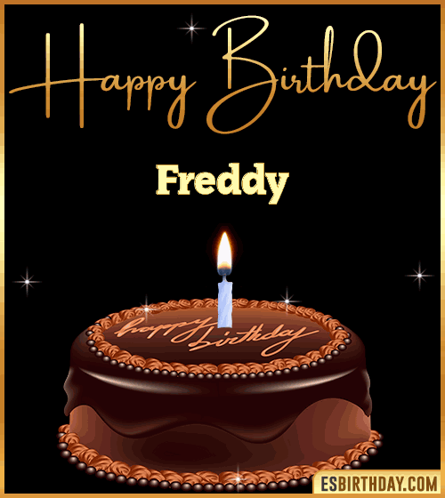 chocolate birthday cake Freddy
