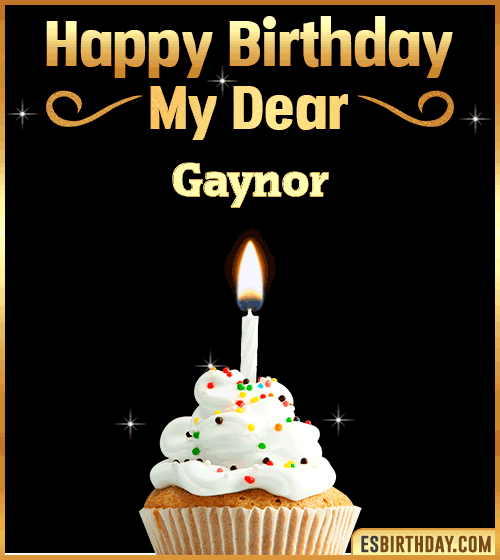 Happy Birthday my Dear Gaynor
