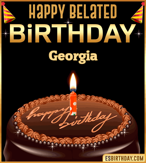 Belated Birthday Gif Georgia