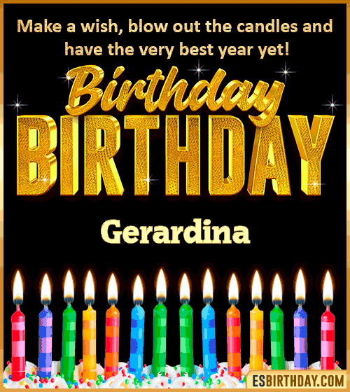 Happy Birthday Wishes Gerardina
