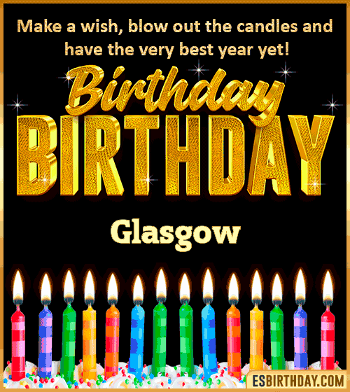 Happy Birthday Wishes Glasgow
