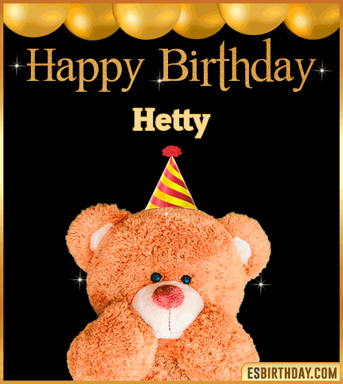 Happy Birthday Wishes for Hetty
