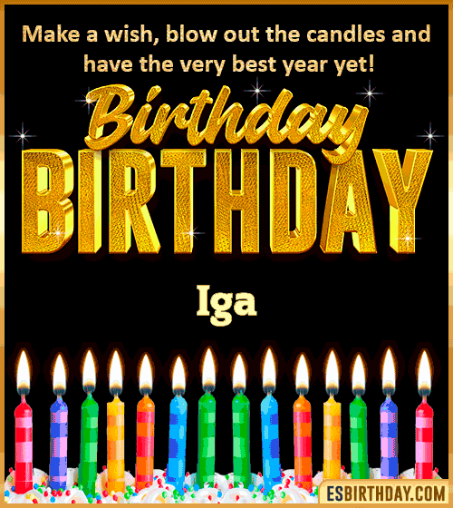 Happy Birthday Wishes Iga

