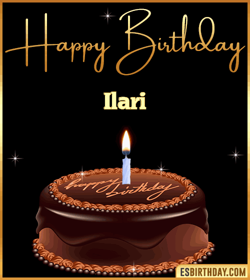 chocolate birthday cake Ilari

