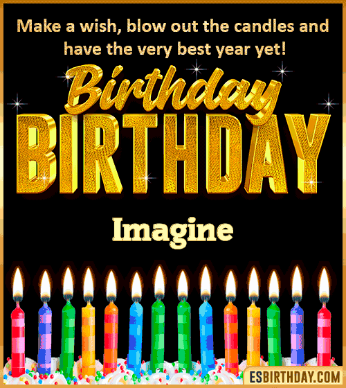 Happy Birthday Wishes Imagine
