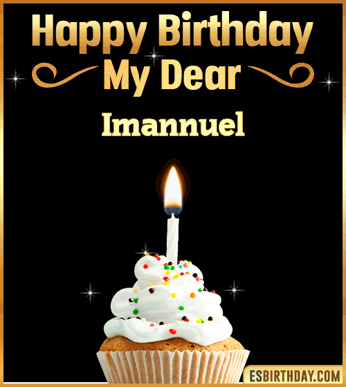 Happy Birthday my Dear Imannuel
